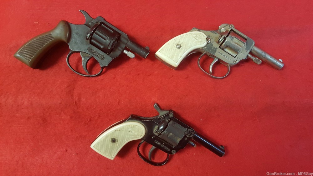 Lot of 3 Itilian Blank Revolvers non Working-img-0