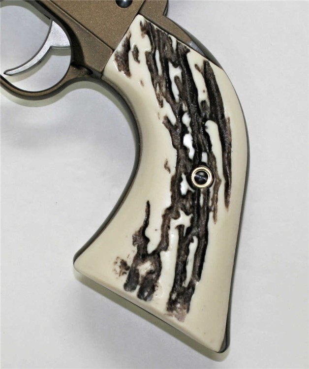 Ruger Wrangler .22 Revolver Stag-Like Grips-img-1