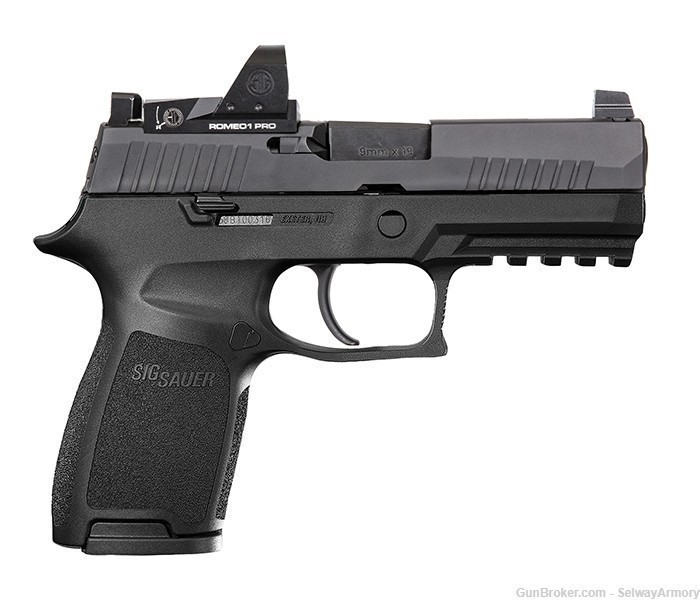 SIG P320 Compact 9mm 3.9" 15rd Black Romeo1Pro 320C-9-B-RXP-img-0