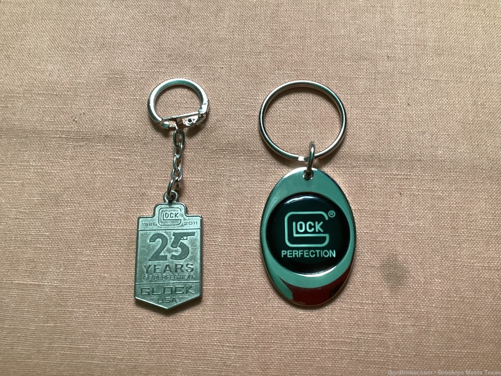 Glock 25 Year and Perfection Key Chains.-img-0