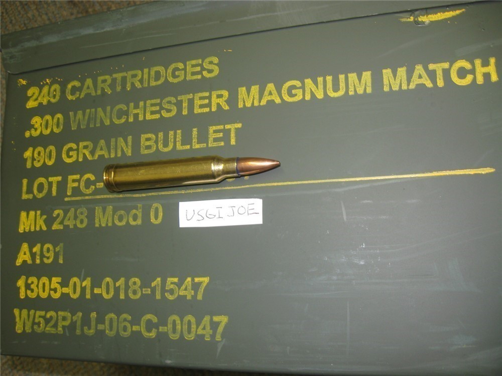 300 Win Mag Ammo USGI Match Extremely RARE .300 Winchester Magnum 190 Grain-img-6