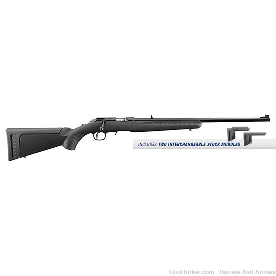 Ruger 8301 American Std Bolt Action Rifle 22 LR, RH, 22 in, Satin Blued, Sy-img-0