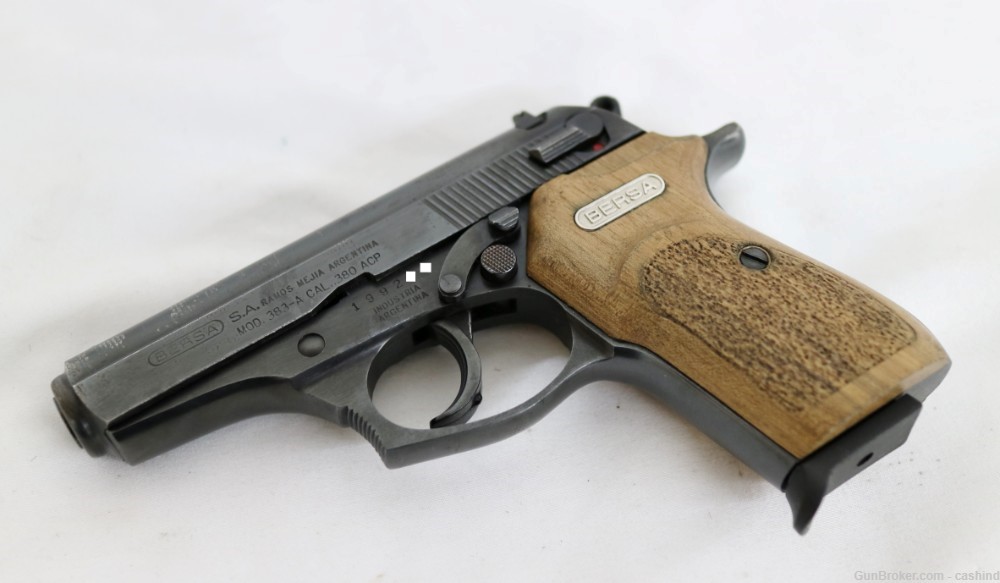    Bersa S.A. Model 383-A .380ACP 3.5” SA/DA S.Auto Pistol – Wood    -img-11