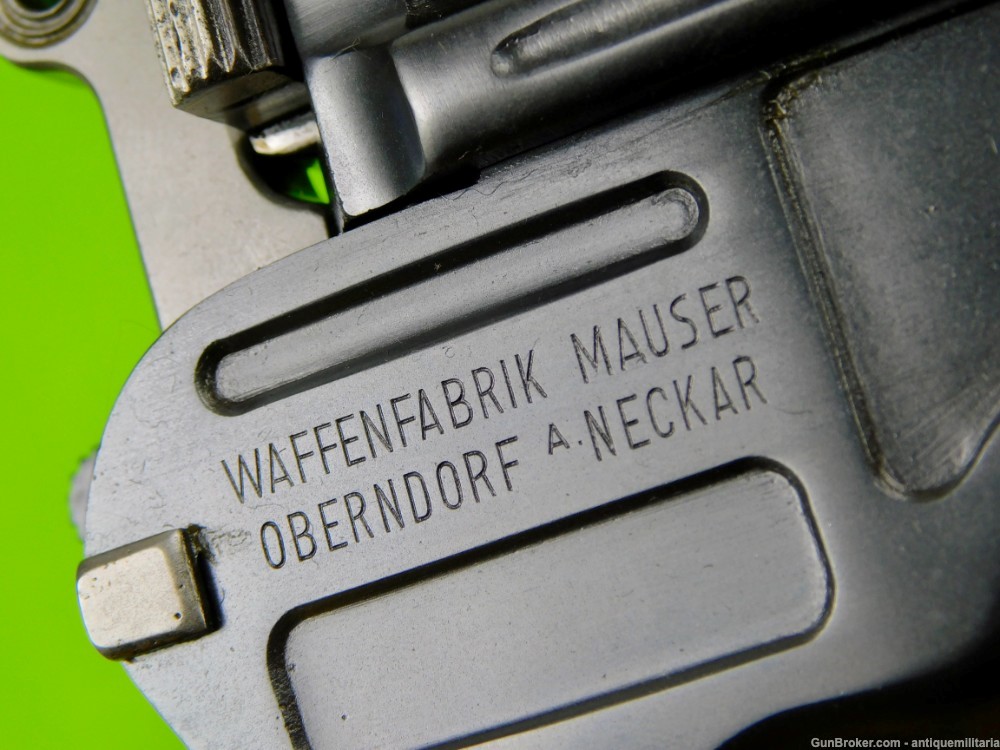 German Germany WW1 Mauser C96 Broomhandle 7.63 Bolo Pistol-img-2