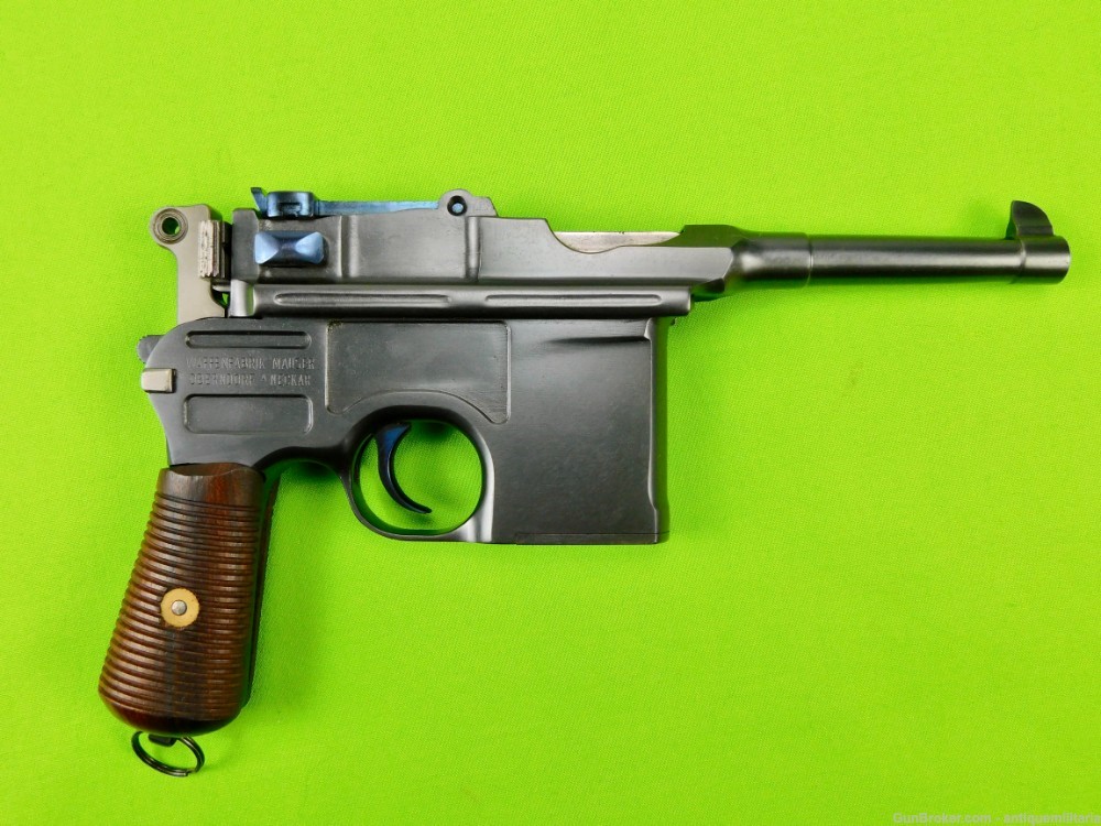 German Germany WW1 Mauser C96 Broomhandle 7.63 Bolo Pistol-img-1