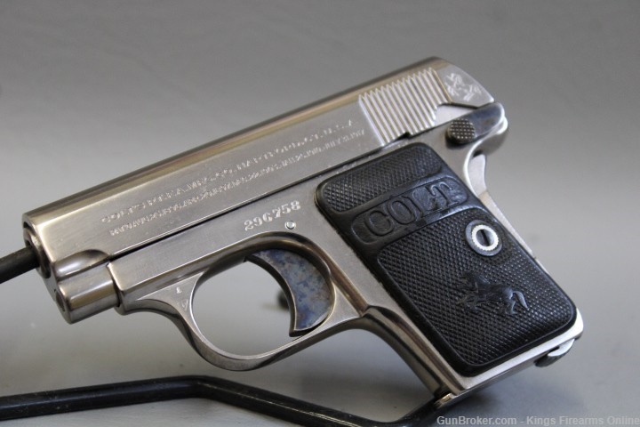 Colt 1908 Vest Pocket .25 ACP Nickel Item P-447-img-0