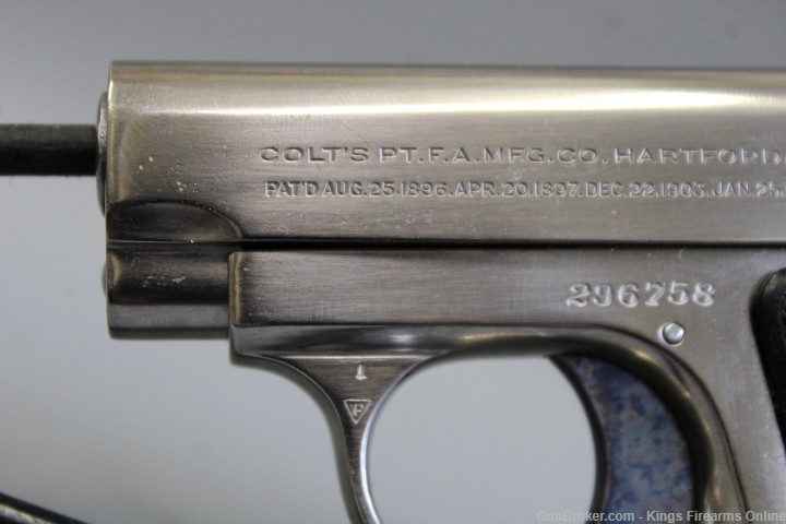 Colt 1908 Vest Pocket .25 ACP Nickel Item P-447-img-13