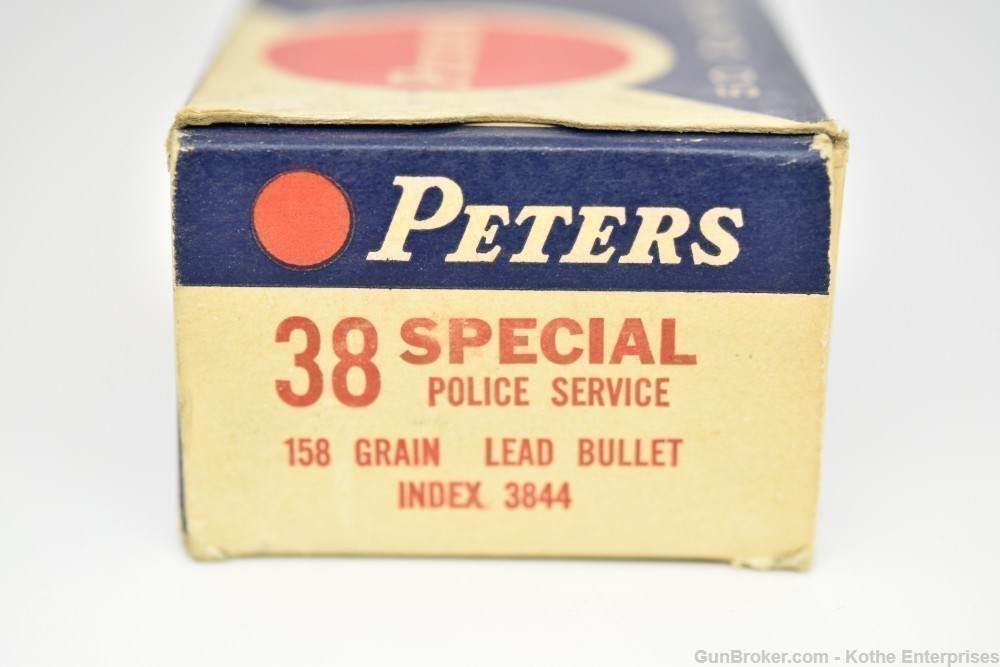 Peters Vintage 38 Special Police Special Lead 50 Rounds 158 Grain-img-1