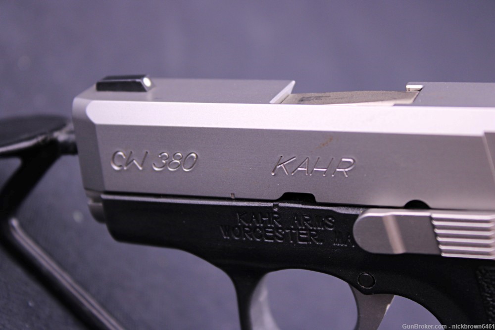 KAHR ARMS CW380 STAINLESS STEEL .380 ACP 2.5" BBL FACTORY BOX POCKET PISTOL-img-9