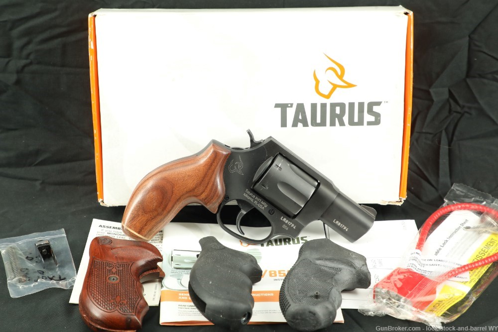 Taurus 856 .38 Special 2” Snub Nose 6-Shot Revolver w/ Box & Extra Grips-img-2