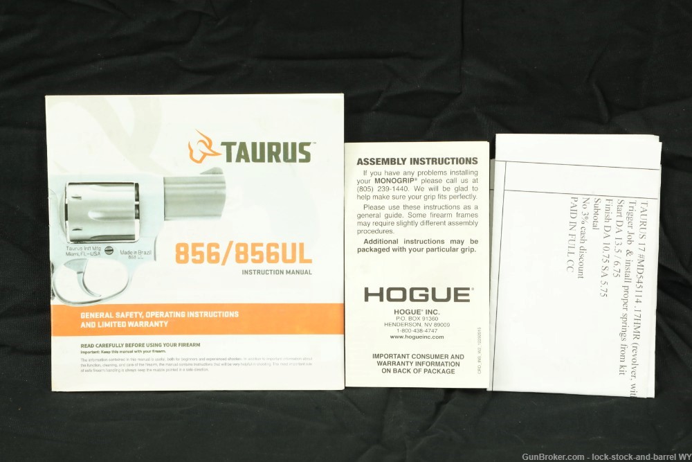 Taurus 856 .38 Special 2” Snub Nose 6-Shot Revolver w/ Box & Extra Grips-img-32