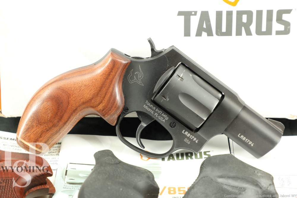 Taurus 856 .38 Special 2” Snub Nose 6-Shot Revolver w/ Box & Extra Grips-img-0