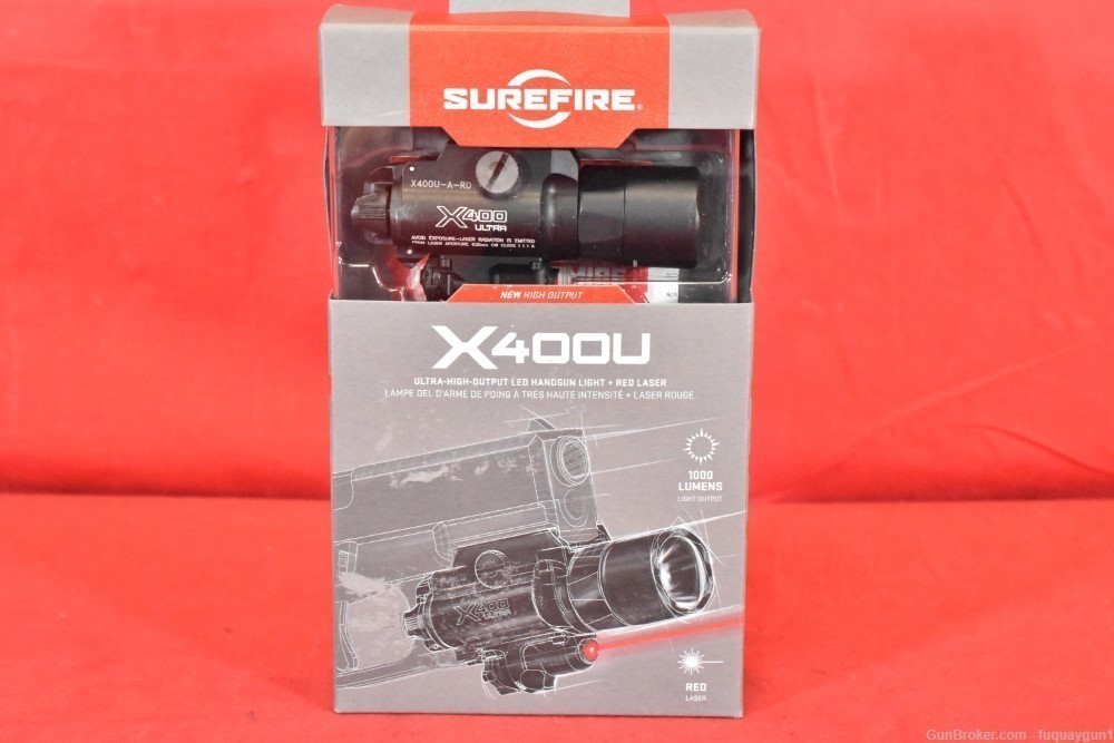 Surefire X400 Ultra X400U-A-RD Pistol Light/Red Laser Combo X400U -img-2
