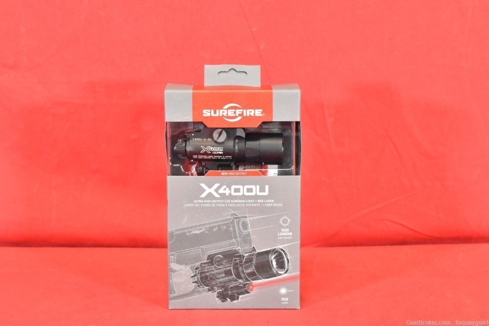 Surefire X400 Ultra X400U-A-RD Pistol Light/Red Laser Combo X400U -img-1