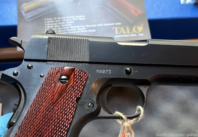COLT 1911A1 70 Series TALO EDITION LIMITED 1 0f 200-img-3