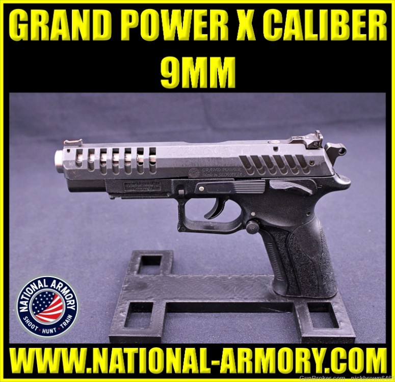 GRAND POWER X-CALIBER 9MM 5" FLUTED BULL BARREL FACTORY BOX COMPETITION-img-0