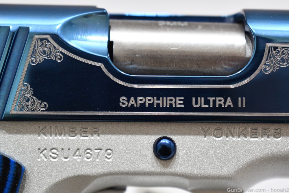 Wonderful Kimber Custom Shop Special Edition Sapphire Ultra II 9mm W Box-img-7