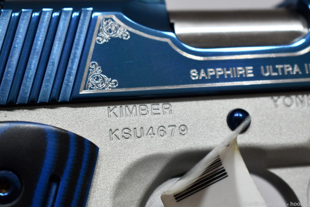 Wonderful Kimber Custom Shop Special Edition Sapphire Ultra II 9mm W Box-img-26