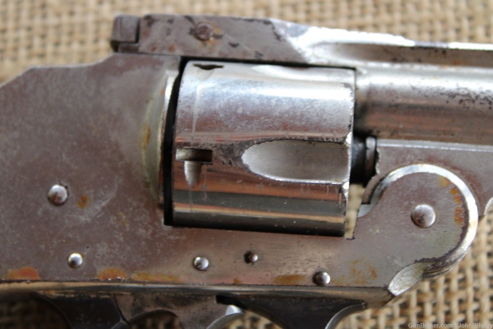 Iver Johnson 38Cal Break top Hammerless Revolver WORKS!-img-6