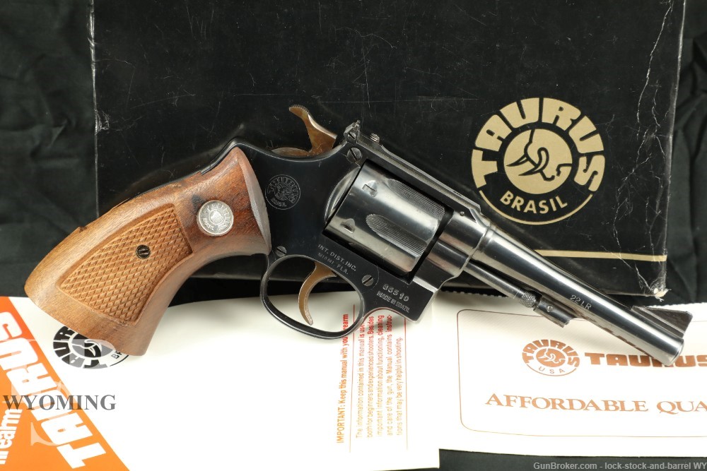 Taurus Model 94 .22 LR DA/SA 6 Shot Revolver 4” Barrel MFD 1977 w/ Box-img-0