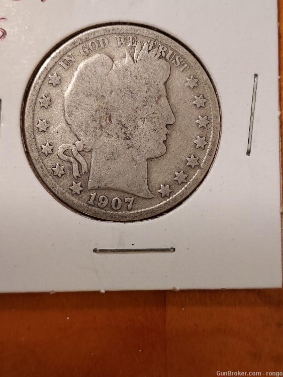 1907-S BARBER HALF DOLLAR a great gift (L1)-img-0