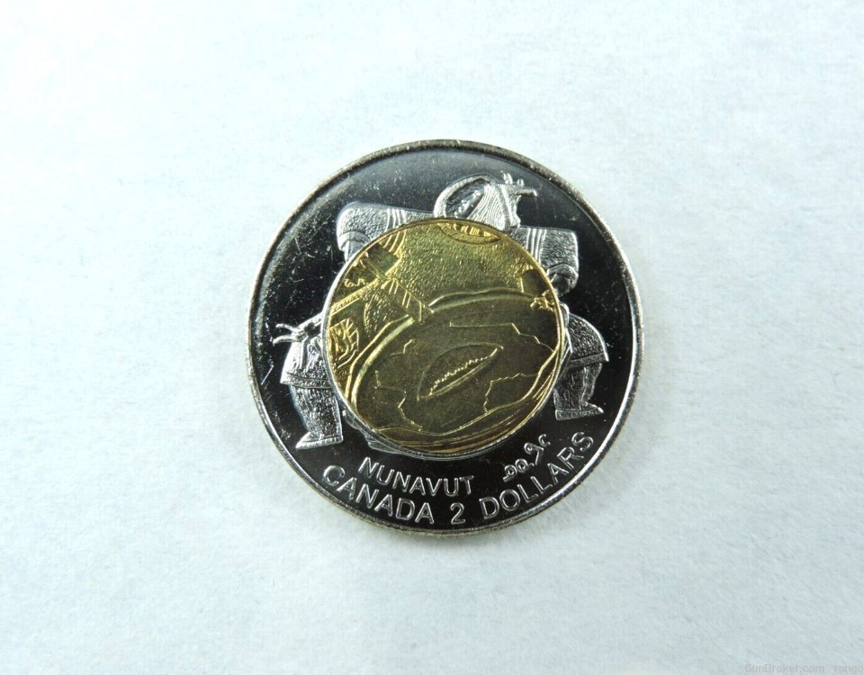  1999 $2 Two Dollar Coin Canada Polar Bear NUNAVUT Native Uncirculated from-img-3