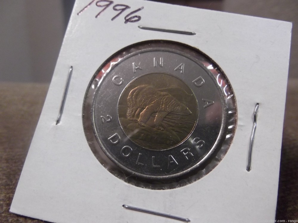  1998 $2 Two Dollar Coin Canada Polar Bear Uncirculated from-img-3