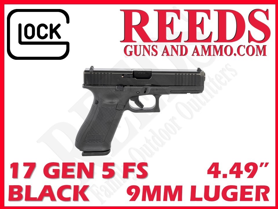 Glock 17 Gen 5 FS Black 9mm 4.49in 3-17Rd Mags UA175S203-img-0
