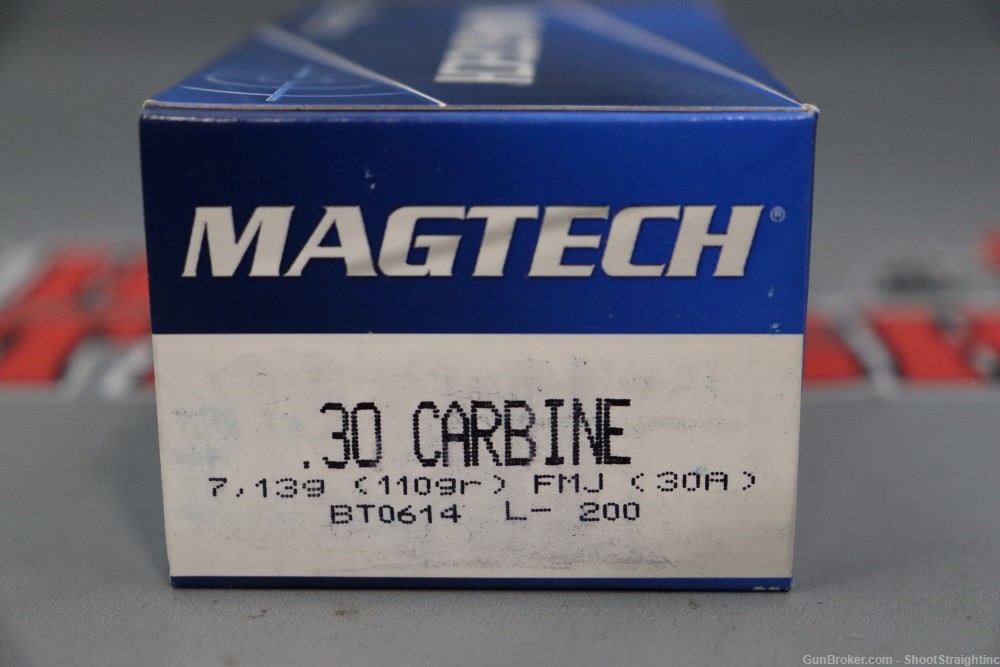 Lot o' 300-rounds Magtech .30 Carbine 110gr FMJ Ammunition w/Ammo Can-img-2