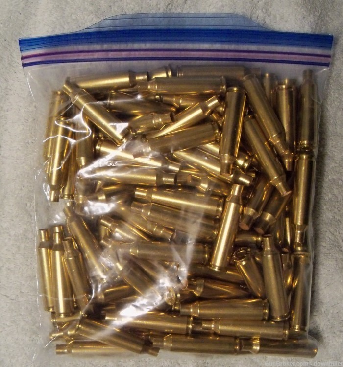 100 pcs Winchester 22-250 brass, new old stock -img-0