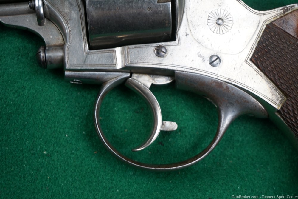 British Tranter 1868 Nickel Cased Revolver 450 Adams 4.5" No Reserve  -img-7