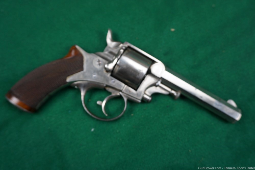 British Tranter 1868 Nickel Cased Revolver 450 Adams 4.5" No Reserve  -img-14