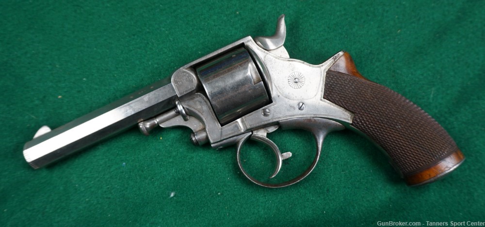 British Tranter 1868 Nickel Cased Revolver 450 Adams 4.5" No Reserve  -img-2