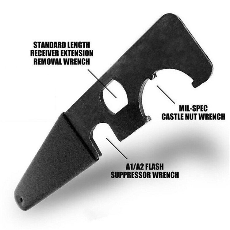 AR15/M4 Combat-Wrench Multi Barrel Nut Spanner Steel Outdoor Tactical Tool-img-0