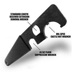 AR15/M4 Combat-Wrench Multi Barrel Nut Spanner Steel Outdoor Tactical Tool