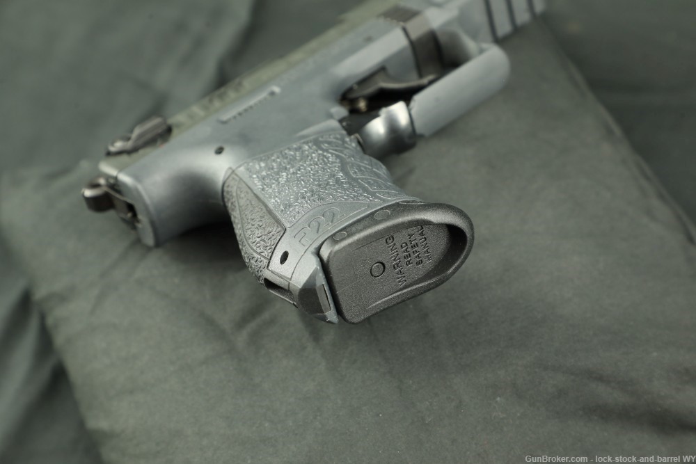 Walther Arms P22Q P22 Tungsten Gray .22LR 3.5” Semi-Auto Pistol w/ Case-img-33