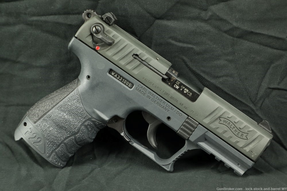 Walther Arms P22Q P22 Tungsten Gray .22LR 3.5” Semi-Auto Pistol w/ Case-img-3