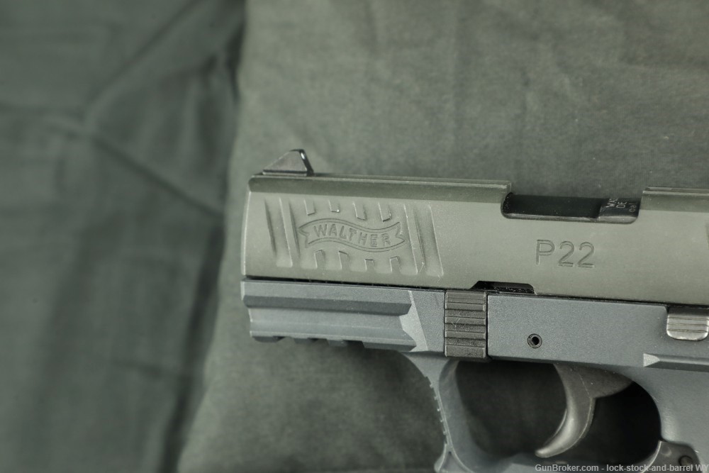 Walther Arms P22Q P22 Tungsten Gray .22LR 3.5” Semi-Auto Pistol w/ Case-img-26