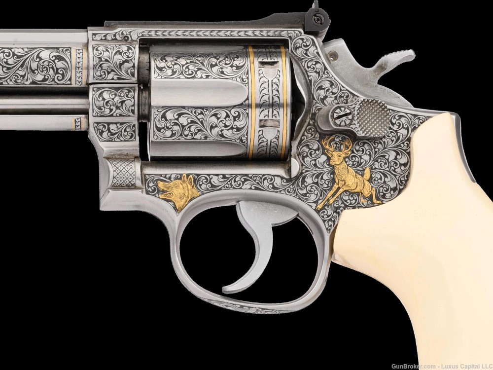 Ray Viramontez Engraved and Gold Inlaid S&W Model 66-1 Revolver-img-2
