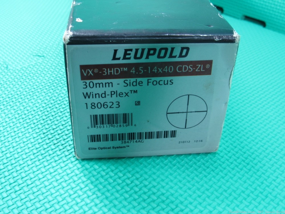 Leupold VX3 HD Rifle Scope 3.5-14x40mm Matte Black Side Focus Wind Plex CDS-img-19