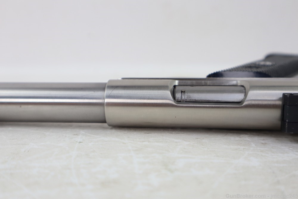 Very Nice Stainless Ruger Mark II Target .22 LR Semi Auto Pistol Made 1987 -img-19