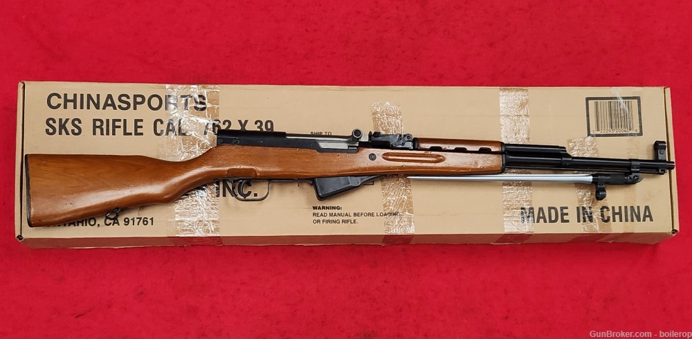 Excellent, Chinese 0134 Norinco SKS rifle, 7.62x39, w/original box!-img-0