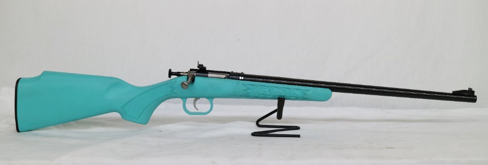 KSA Crickett My First Rifle 16.125” .22LR Bolt Action Rifle – Synth. Blue-img-1