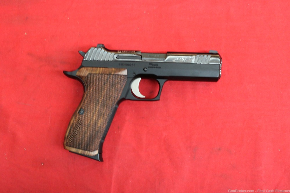 Sig Sauer P210 Engraved Custom Works Pistol, 9mm 8-rd Magazine.-img-2