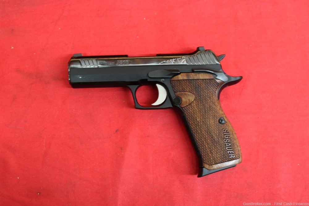 Sig Sauer P210 Engraved Custom Works Pistol, 9mm 8-rd Magazine.-img-3