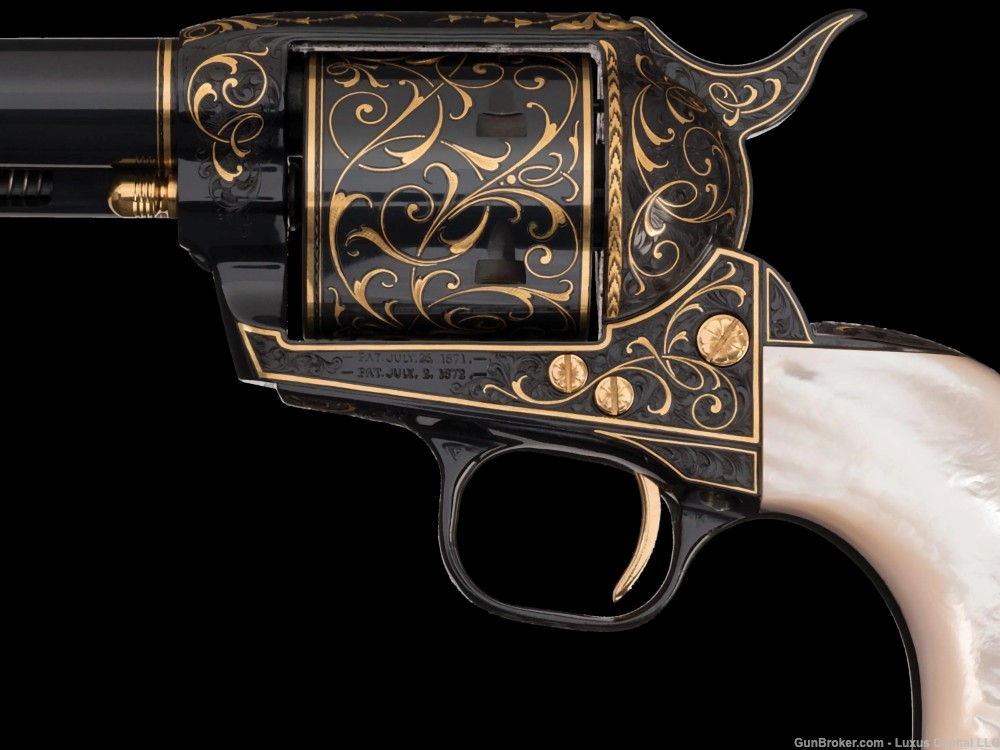 Colt 3rd Gen. Single Action Army Revolver Factory Engraved By George Spring-img-2