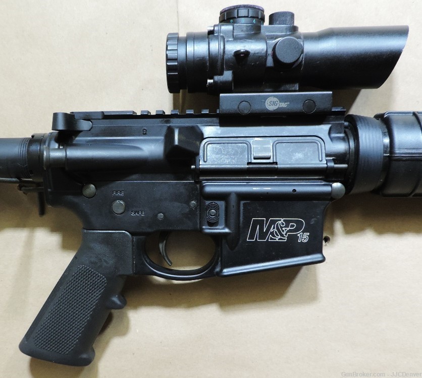 Smith & Wesson M&P15 5.56 NATO M&P-15 Scope SIG Sauer CP1 Compact Prismatic-img-2