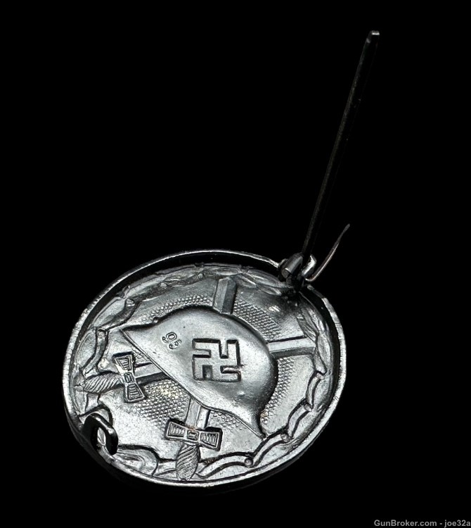 WW2 German Black Wound Badge Kriegsmarine Eagle medal WWII uniform “95”  km-img-4