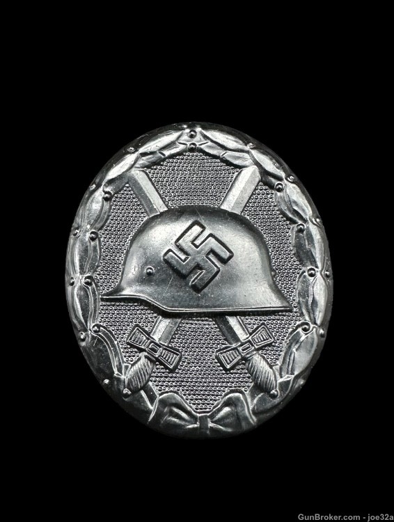 WW2 German Black Wound Badge Kriegsmarine Eagle medal WWII uniform “95”  km-img-1