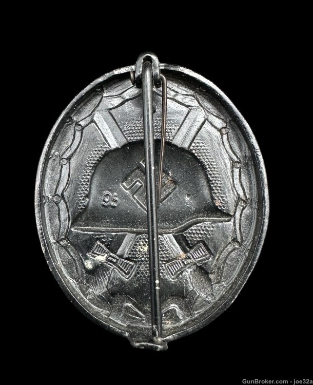 WW2 German Black Wound Badge Kriegsmarine Eagle medal WWII uniform “95”  km-img-3